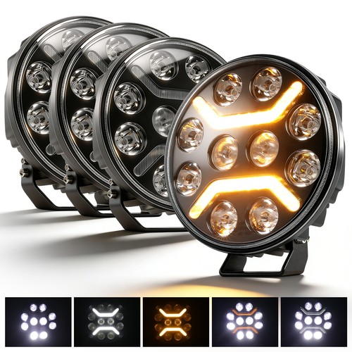 4er set zoll led - 1/2/4er,