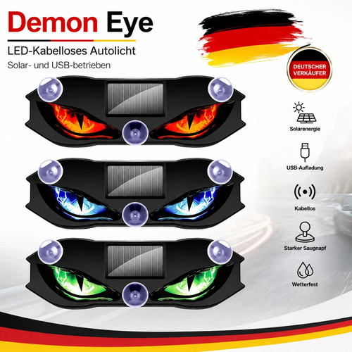 3pcs demon eye led kabelloses - demon,