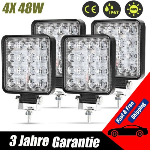 48w led arbeitsscheinwerfer - 4x,