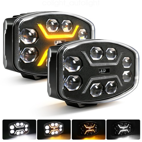 Paar voll led fahrlicht - paar, 10"