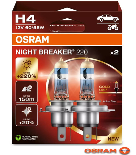 Osram night breaker - 2x, h4